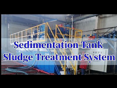 Sedimentation tank sludge treatment system