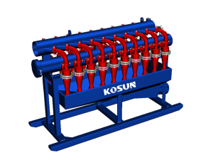 Vertical cyclone desilter