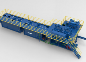 Mining drilling mud treatment system