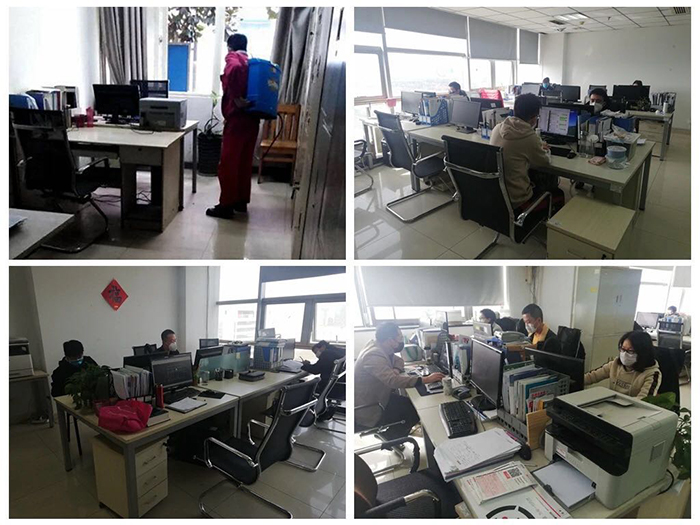 2003171584435887792361.jpg Office staff are basically on duty, wearing masks to work.jpg